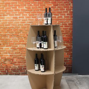 tonneau, carton, plv, prsentoir, bouteille, support, meuble, sur mesure